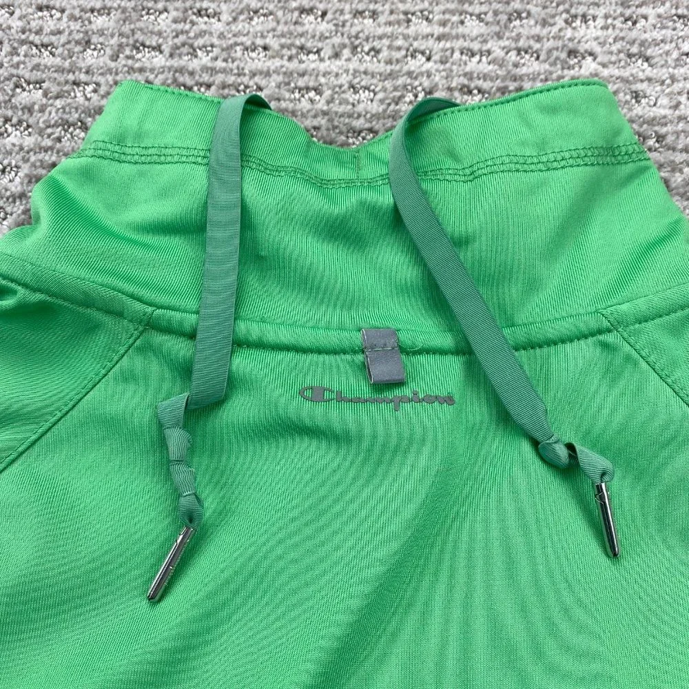 Champion Sweater Women Large L Green Full Zip Running Jogging Sports Activewear - Picture 12 of 15